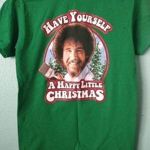 Bob Ross Christmas Tee Size S